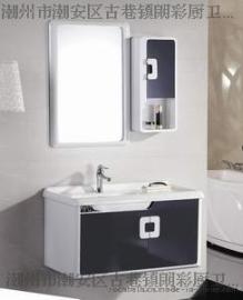 厂家批发朗彩卫浴8024 实木浴室柜 高亮光钢琴烤漆 时尚潮流浴室家具 卫浴镜